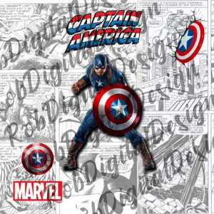 Captain America 20oz Sublimation Tumbler wrap design Instant Download
