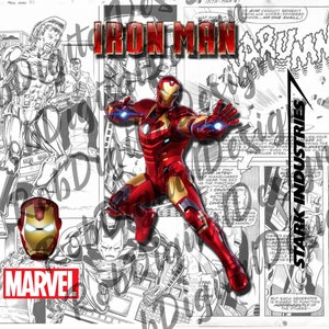 IronMan 20oz Sublimation Tumbler wrap design Instant Download