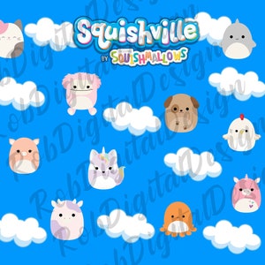 Squishmallows 20oz Sublimation Tumbler wrap design Instant Download