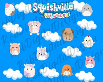 Design de envoltório de copo de sublimação Squishmallows 20 onças Download instantâneo