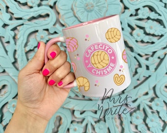 Concha 11 oz Mug—Coffee Mug—Cafecito y Chisme Mug—Pink Mug—Cafe—Mother’s Day Gift