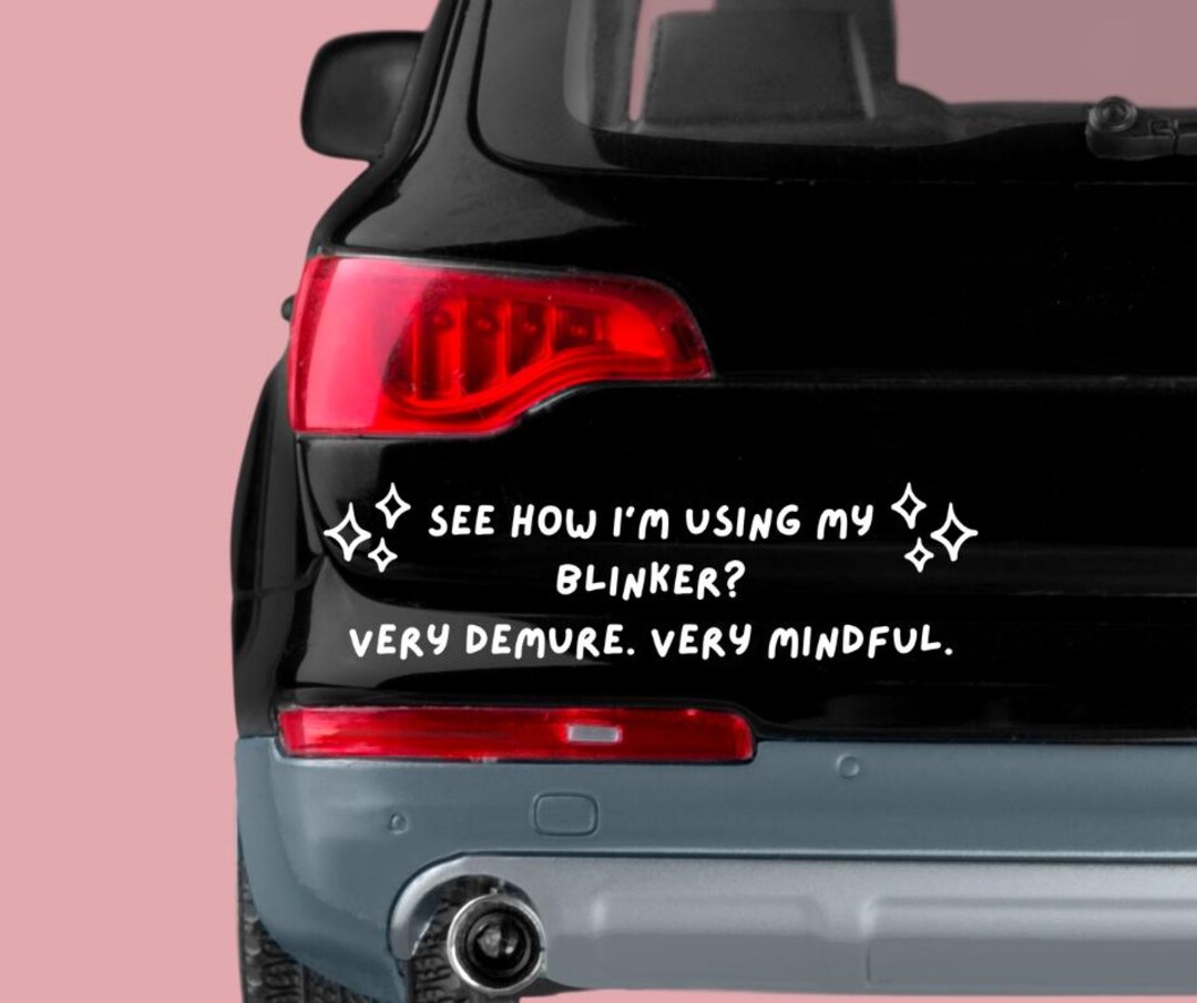 6 COLORS Very Demure Using My Blinker Sticker, Bumper Sticker, Tiktok ...