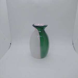 Hand Blown Glass vases sold as set of three green marble series flower vase home decor art glass bud vase