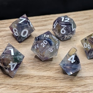 Crystal Dice- Rainbow fluorite