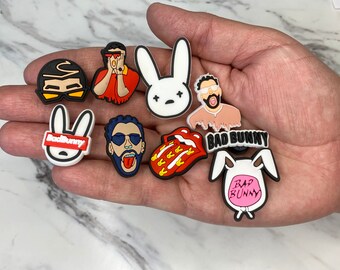 etsy bad bunny croc charms