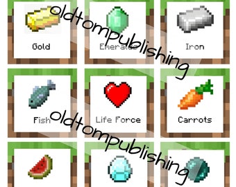 minecraft printables etsy