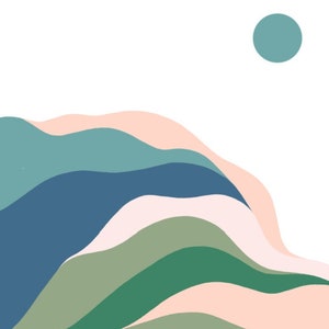 wall art print // clear skies