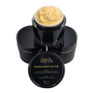 Natural Mango Body Butter | Natural Lotion | Dry Skin | Hydrating | Not Scented | Shae Butter