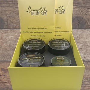 Luxury Spa Gift Basket | Gift Box | Gift Set | Gift Basket | Spa Day | All Natural | Organic | Bath Set | Vegan