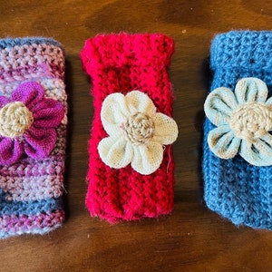 Flower Crochet Glasses and Sunglasses Case
