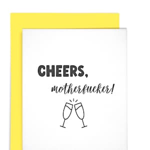 Santé, enculé, félicitations, célébration typographique, carte de voeux