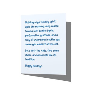 Fake Some Cheery Funny Holiday Christmas Card
