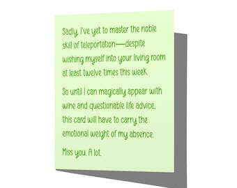 Teleportation Funny Friendship Greeting Card