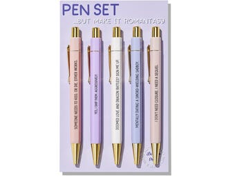Romantasy Pen Set - Set of 5 Romance Reader Ballpoint Pens