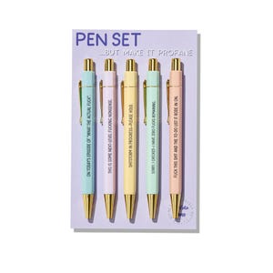 Profane Pens - Set of 5 Funny Swearing Ballpoint Pens