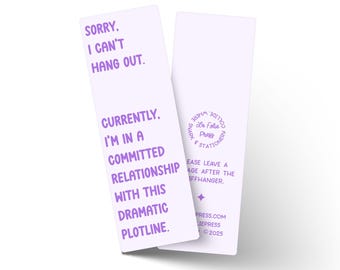 Dramatic Platform Funny Glossy Bookmark