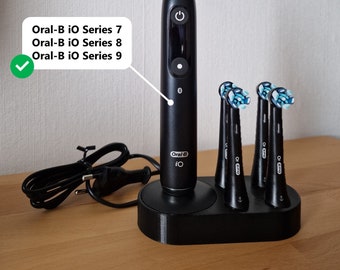 Aufsteckbürstenhalter passend für Oral-B iO Series 7,8,9 - 2 oder 4 Aufsteckbürsten - weiß o. schwarz