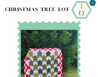 Weihnachtsbaum Lot: PDF Quilt Pattern - Digitaler Download - Weihnachtsbaum Quilt