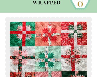 Patrón de colcha navideña Bearpaw - PDF - Descarga digital - Patrón de colcha para principiantes