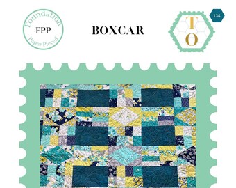 Boxcar: Patrón de edredón PDF - Descarga digital - Fundación reconstruida