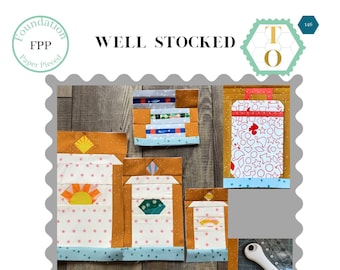 Bien surtido: Patrón de edredón en PDF, Descarga digital, Plantillas de bloques de papel base