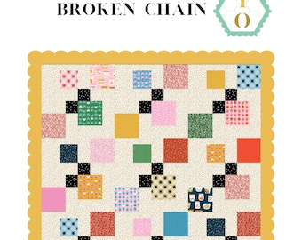 Cadena rota: Patrón de edredón en PDF - Descarga digital - Un patrón de edredón ideal para hacer tartas de capas