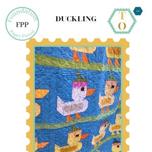Duckling: PDF Quilt Pattern - Foundation Pieced -  Digital Download