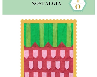 Nostalgia - Edredón de fresa: Patrón en PDF - Descarga digital - Patrón para principiantes