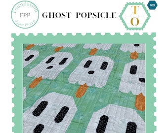 Paleta fantasma: Patrón de edredón PDF - Descarga digital