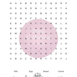 Printable Word Search for Pre School Kids 12 Pages Weekends Fun ...