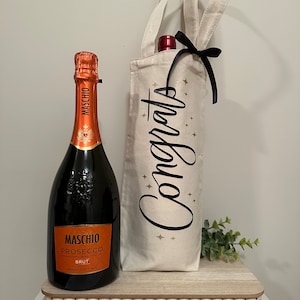 Congrats Reusable Wine Tote Gift Bag