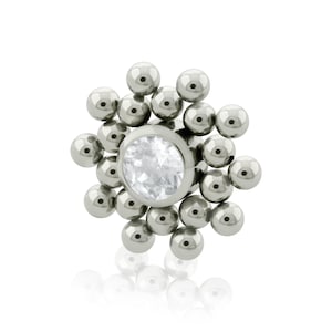 Akcesorium z gwintem 16g-18g w oprawie z tytanu w kolorze azteckim Wzór gwintu 0,9 mm współpracuje z gwintowanymi deklami 18g i 16g Ruwse