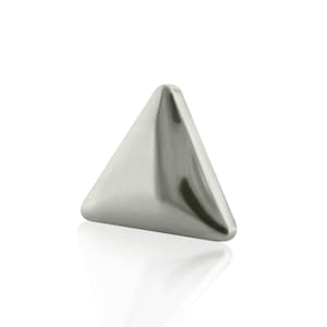 16g-18g Thread Accessories: Titanium Rounded Triangle works with 18g and 16g threaded back