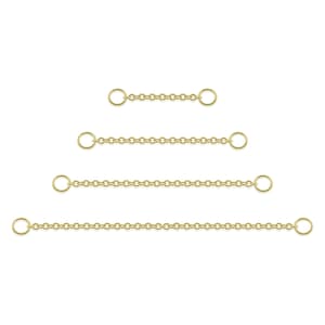 Earring Chain: Solid 14K Gold Nickel Free Cable, Hanging Chain with O-Ring, nose piercing, cartilage piercing chains differents lengths