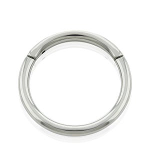 14g Titanium Basic Hinged Hoop for Septum and Catilage piercings, Clicker rings in 14g for septum piercings and orbital hoops, Navel Hoop