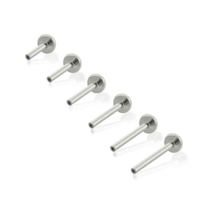 20g to 12g Implant Grade Titanium Threadless BIG Backs, push pin jewelry