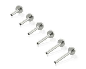 20g to 12g Implant Grade Titanium Threadless BIG Backs, push pin jewelry
