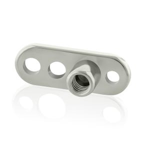 14g Titanium Dermal Anchor Base Internally Threaded (2,2.5,3mm Rise)
