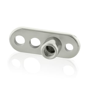 14g Titanium Dermal Anchor Base Internally Threaded (2,2.5,3mm Rise)