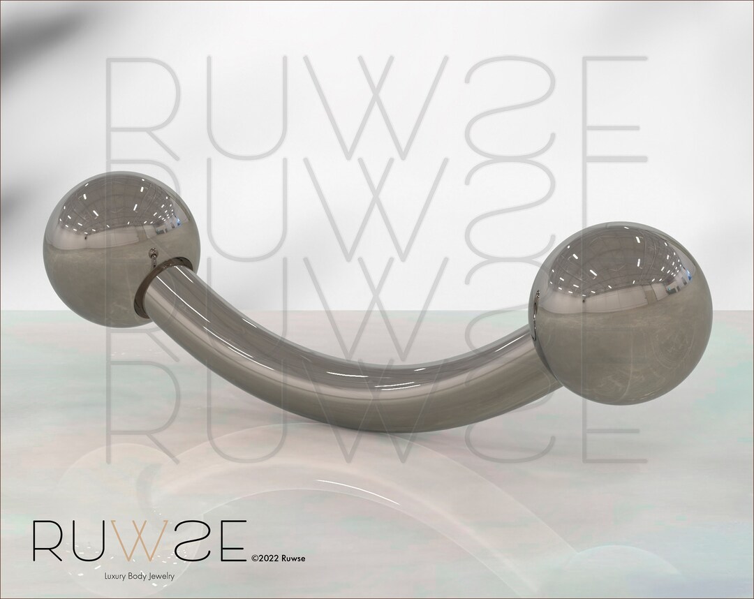 Curved Barbells 14g Implant Grade Titanium Curved Barbell Internally