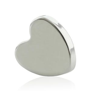 16g- 18g Threaded Accessories: Titanium Flat Heart 0.9mm threading pattern works with 18g and 16g threaded back