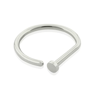 Anneau G en titane de qualité implantaire, 20 g pour le perçage du nez, Anneau nasal en titane de qualité implantable pour un joli piercing de narine.