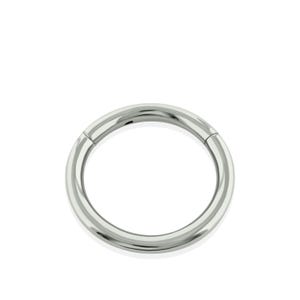 Clicker Rings: 12g Implant grade Titanium Basic Hinged Hoop for Septum and Cartilage Earlobe piercings. Thick hoops for earlobes.
