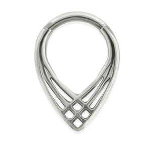 16g Implant Grade Titanium V Shaped Corset Hinged Hoop, Clicker Rings for Septum piercings, Daith Hoop and Lobe piercings.