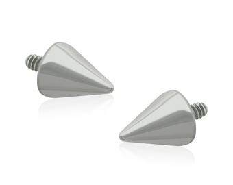 16g-18g Implant Grade Titan Gewinde Spike END (nur Top)