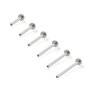 Implant Grade Titanium Threaded Small Back, Internally Threaded Labrets in 18g and 16g