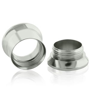 A Pair of Implant Grade Titanium Internally Threaded Eyelets, Threaded Plugs