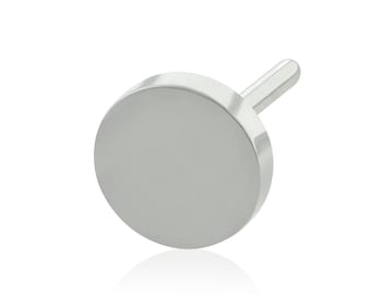 Implant Grade Titanium Threadless Flat Disk END 0.46mm Pin Size compatible with OUR Backs