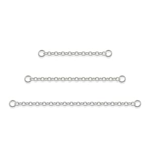 Earring Chain: Implant Grade Titanium Cable chain, Hanging Chain with 2mm Rings, nose piercing, cartilage piercing chains different lengths