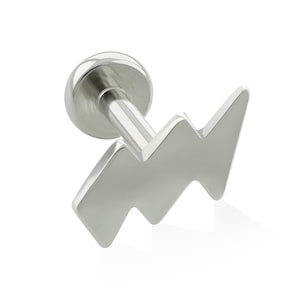 16g-18g Implant Grade Titanium Threaded Thor END & Labret, 16g or 18g BIG Flat Back (Top and Bottom)
